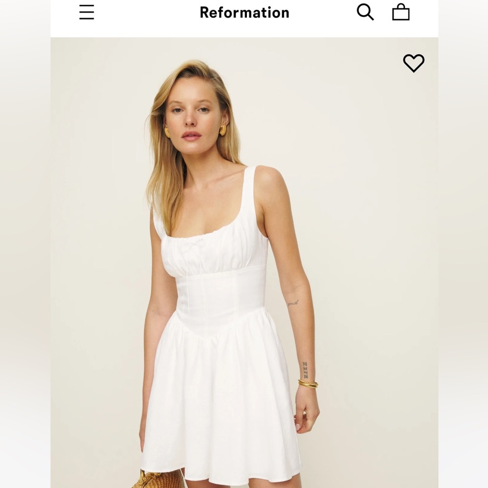 NWOT - Reformation Daria Linen Dress